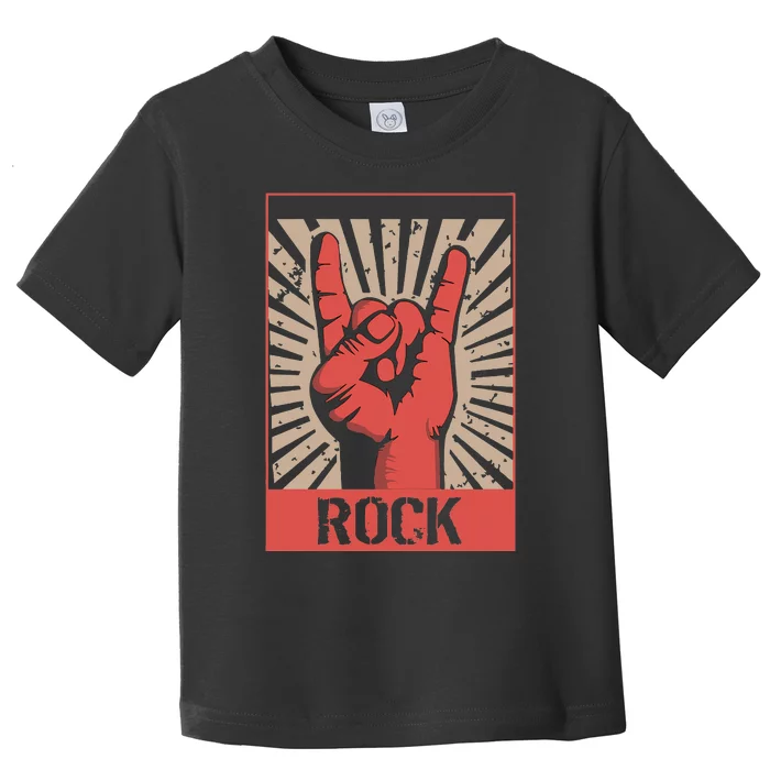 Rock Concert Band Poster 70s 80s Retro Music Toddler T-Shirt