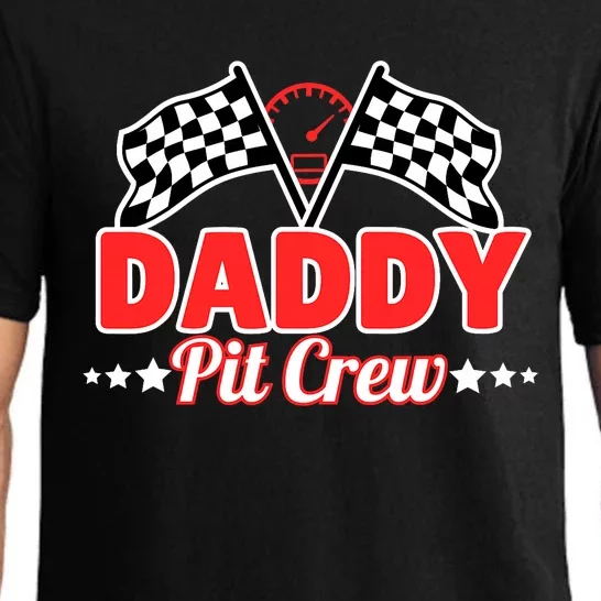 Race Car Brithday Daddy Pit Crew Family Bday Party Pajama Set