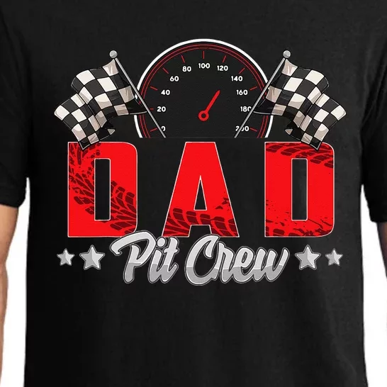 Race Car Birthday Party Racing Family Dad Pit Crew Pajama Set