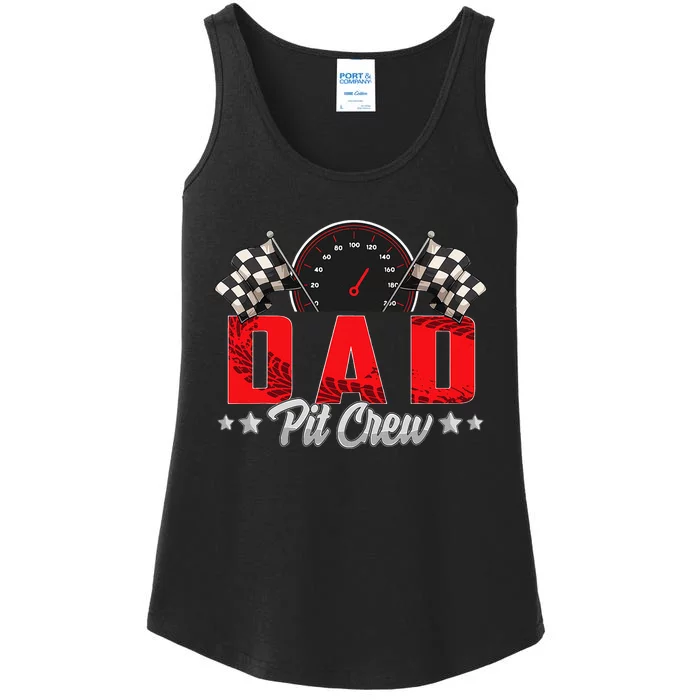 Race Car Birthday Party Racing Family Dad Pit Crew Ladies Essential Tank