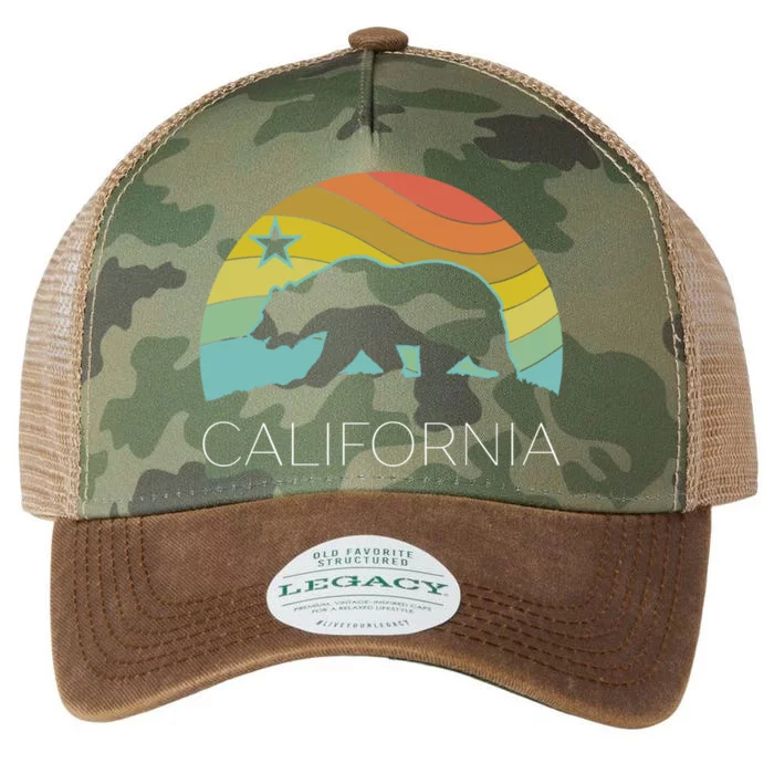 Retro California Bear Vintage Beach Cali Pride Surf 70s 80s Legacy Tie Dye Trucker Hat