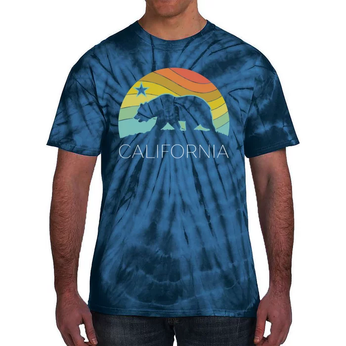 Retro California Bear Vintage Beach Cali Pride Surf 70s 80s Tie-Dye T-Shirt