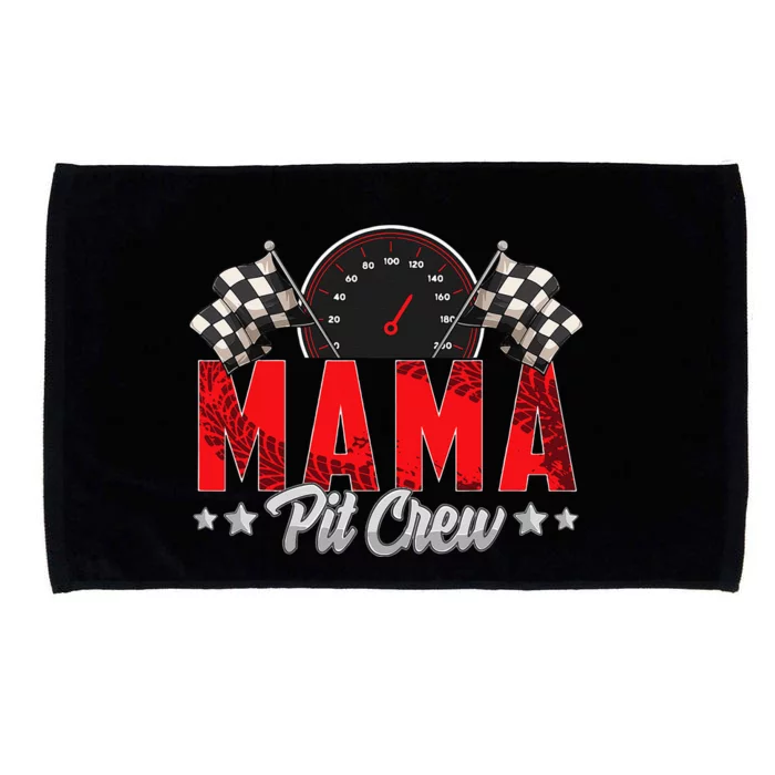 Race Car Birthday Party Racing Family Mama Pit Crew Microfiber Hand Towel