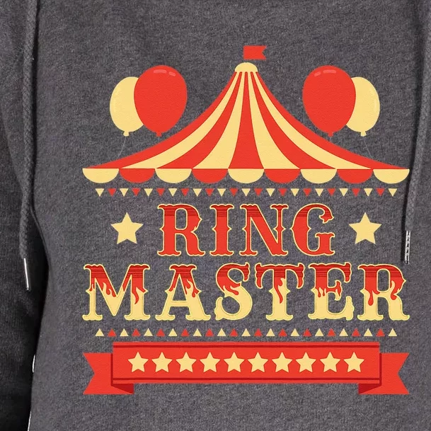 Ringmaster Circus Birthday Party Circus Costume Womens Funnel Neck Pullover Hood