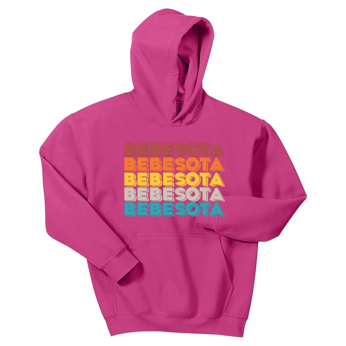 Retro Color Bebesota Kids Hoodie