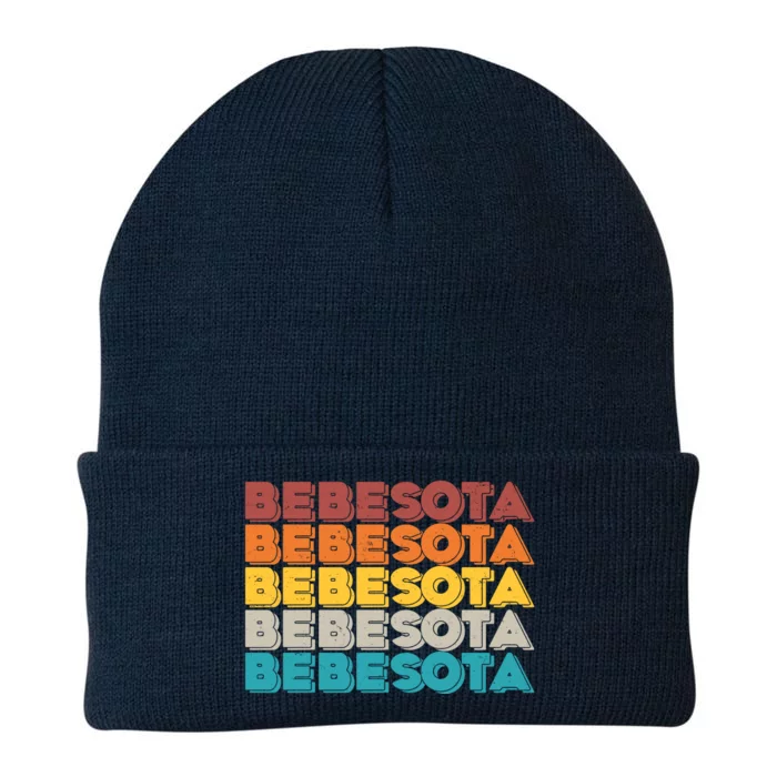 Retro Color Bebesota Knit Cap Winter Beanie