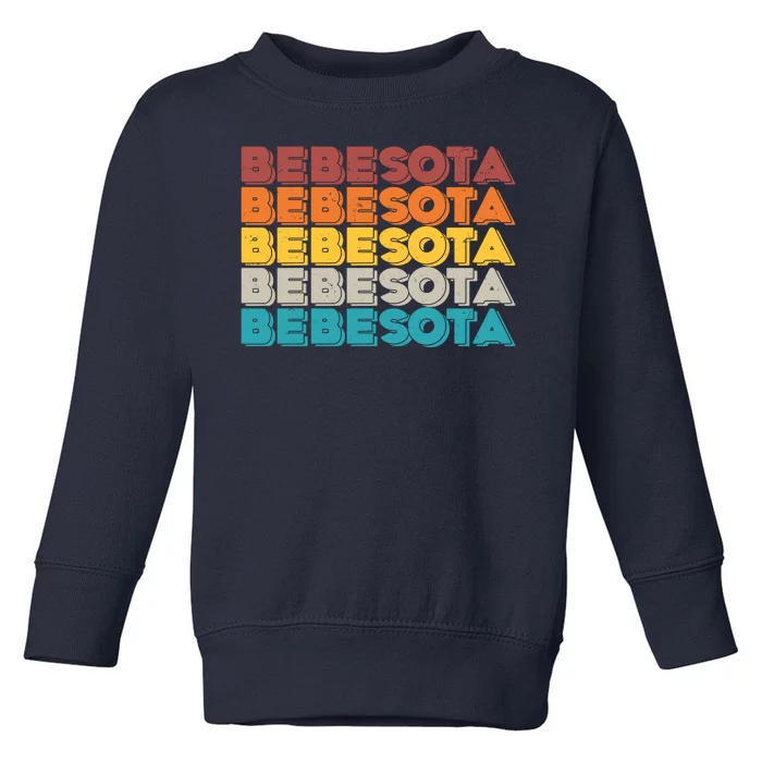 Retro Color Bebesota Toddler Sweatshirt