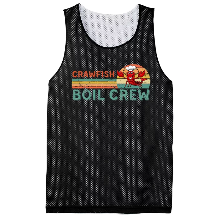 Retro Crawfish Boil Crew Gift CrayfishCrawdadMudbug Lover Mesh Reversible Basketball Jersey Tank