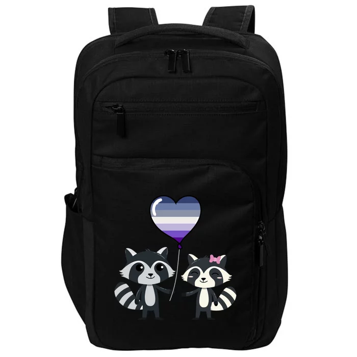 Raccoon Couple Butch Lesbian Pride Gift Impact Tech Backpack