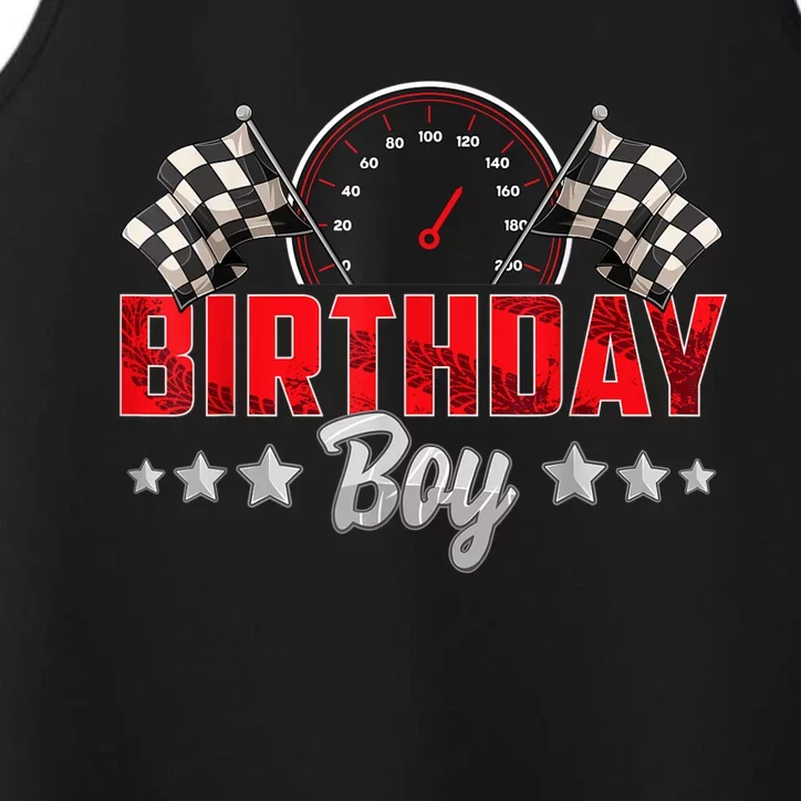 Race Car Birthday Party Racing Family Birthday Boy Pit Crew Performance Tank