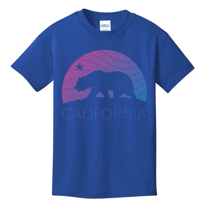 Retro California Bear Vintage Beach Cali Pride Surf 70s 80s Meaningful Gift Kids T-Shirt