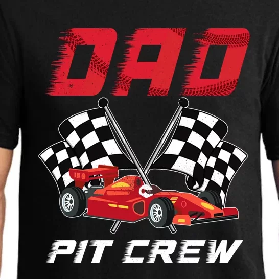 Race Car Birthday Party Racing Family Dad Pit Crew Pajama Set