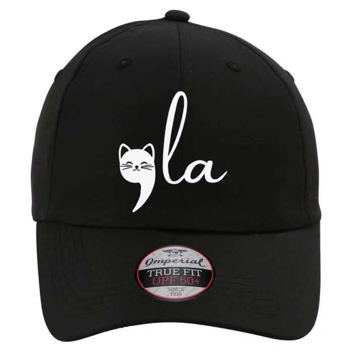 Retro Cat Comma La Kamala Harris For President 2024 Election Gift The Original Performance Cap