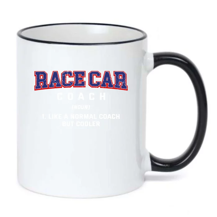 Race Car Coach Definition Funny Auto Racing Humor Sports Car Gift Black Color Changing Mug