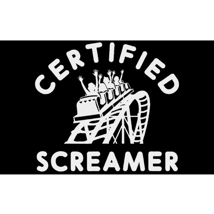 Roller Coaster Certified Screamer Theme Amusement Park Lover Bumper Sticker