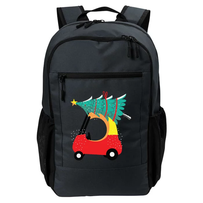 Red Car Christmas Kids Cute Christmas Daily Commute Backpack