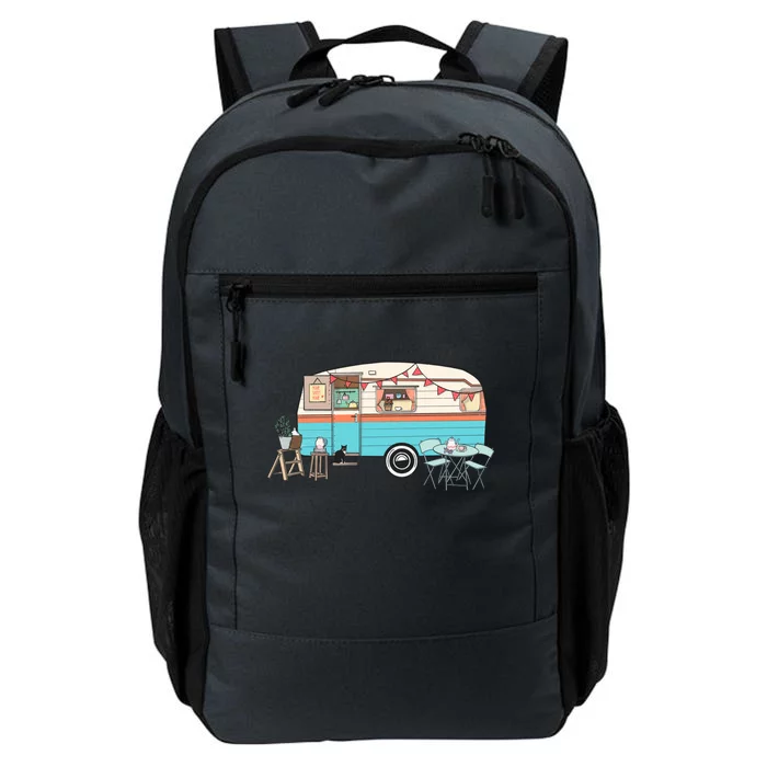 Rv Camper Camping Crew Road Trip Gift Daily Commute Backpack