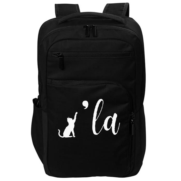 Retro Cat Comma La Comma La Funny 2024 Impact Tech Backpack