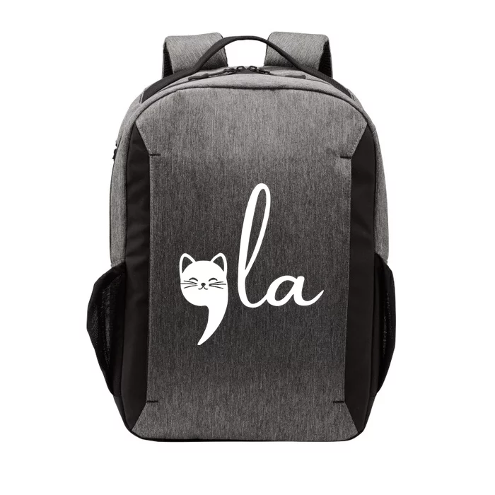 Retro Cat Comma La Kamala Harris For President 2024 Election Vector Backpack