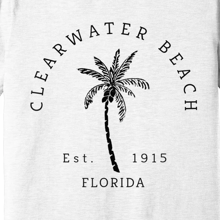 Retro Cool Clearwater Beach Original Florida Beaches Premium T-Shirt