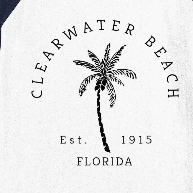 Retro Cool Clearwater Beach Original Florida Beaches Baseball Sleeve Shirt