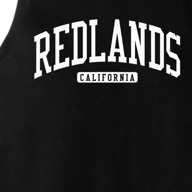 Redlands California Ca College University Style Ladies Tri-Blend Wicking Tank