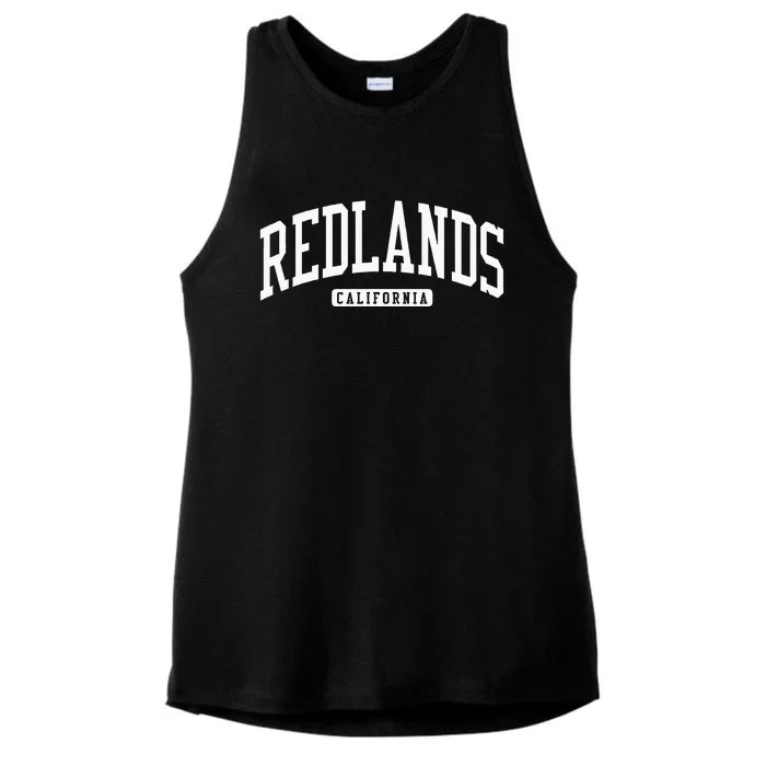 Redlands California Ca College University Style Ladies Tri-Blend Wicking Tank