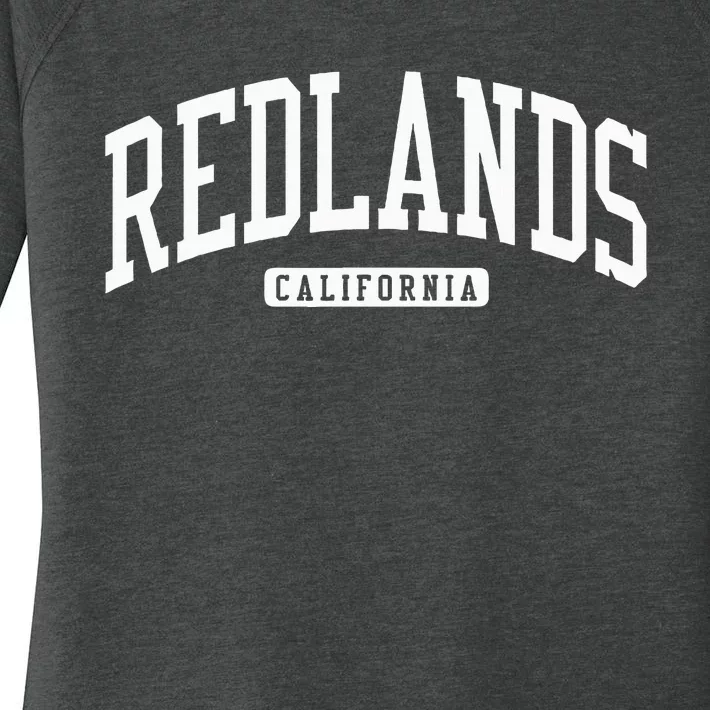 Redlands California Ca College University Style Women's Perfect Tri Tunic Long Sleeve Shirt