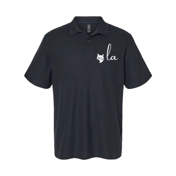 Retro Cat Comma La Kamala Harris For President 2024 Election Softstyle Adult Sport Polo