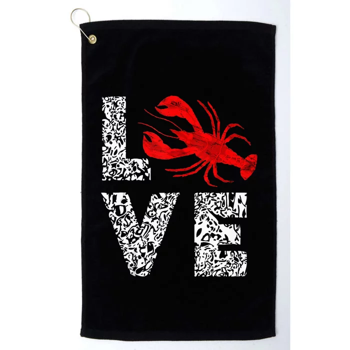 River Cajun Crawfish Crayfish Seafood Crab Boils Ditch Bugs Platinum Collection Golf Towel