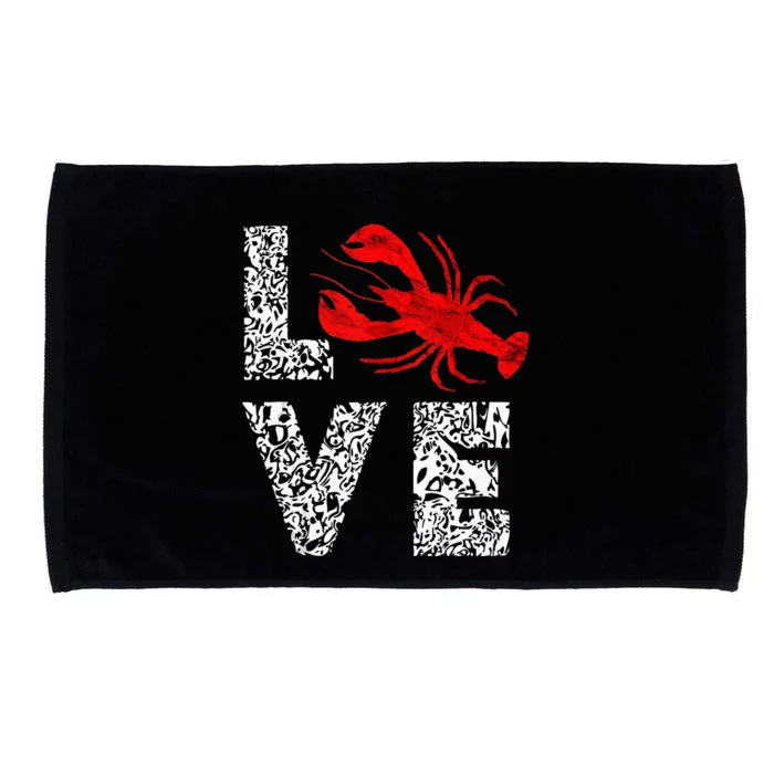 River Cajun Crawfish Crayfish Seafood Crab Boils Ditch Bugs Microfiber Hand Towel