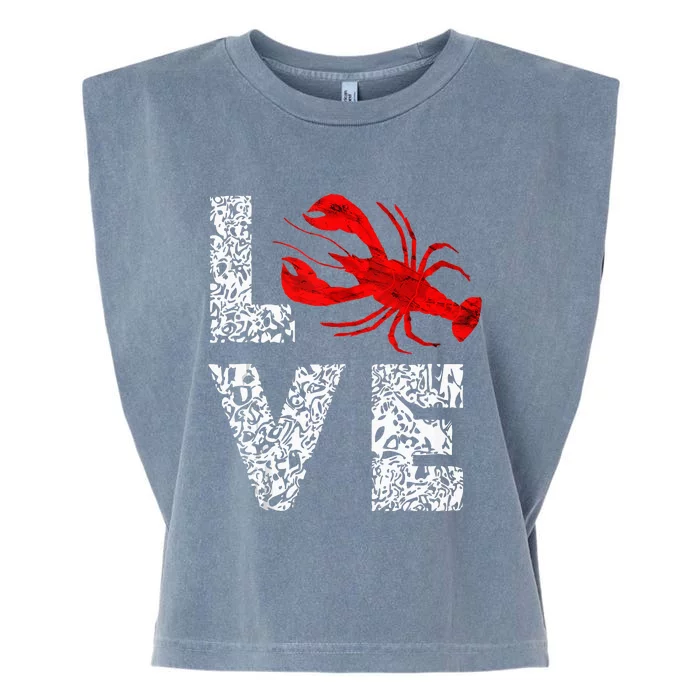 River Cajun Crawfish Crayfish Seafood Crab Boils Ditch Bugs Garment-Dyed Women's Muscle Tee