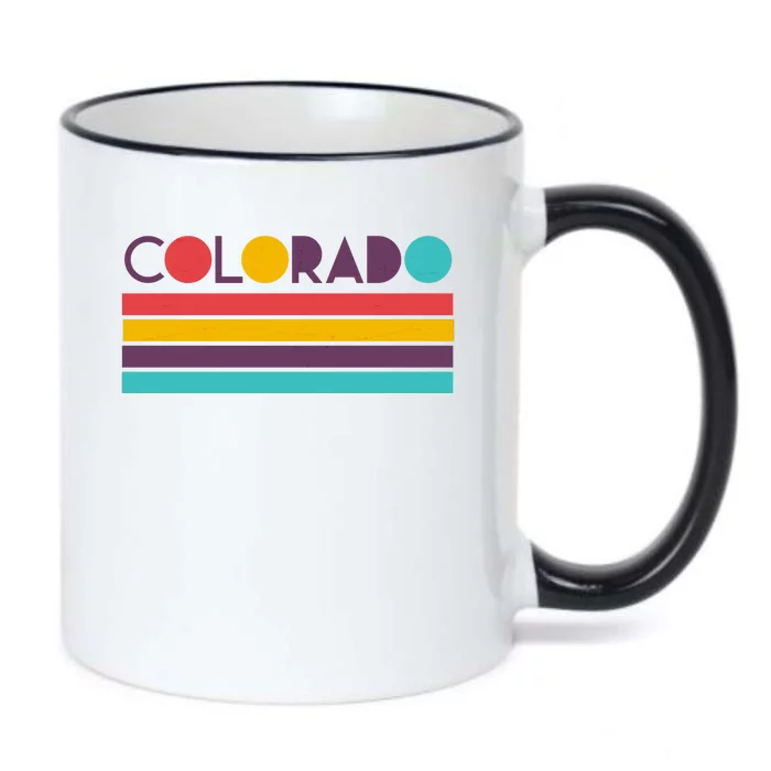 Retro Colors Colorado Black Color Changing Mug