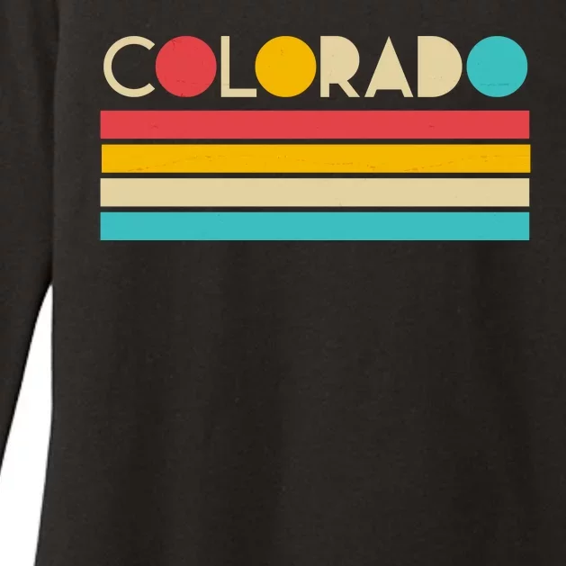 Retro Colors Colorado Womens CVC Long Sleeve Shirt