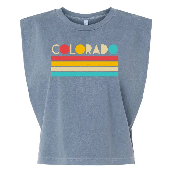 Retro Colors Colorado Garment-Dyed Women's Muscle Tee