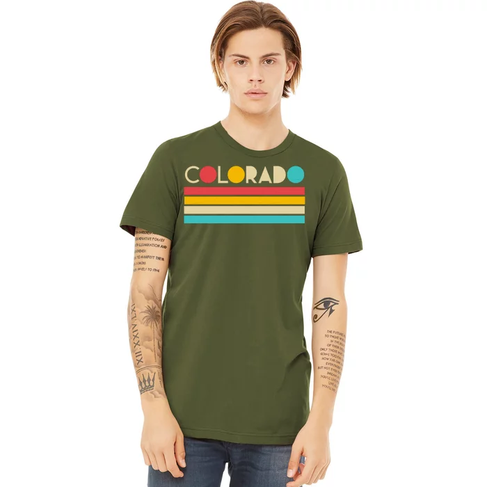 Retro Colors Colorado Premium T-Shirt