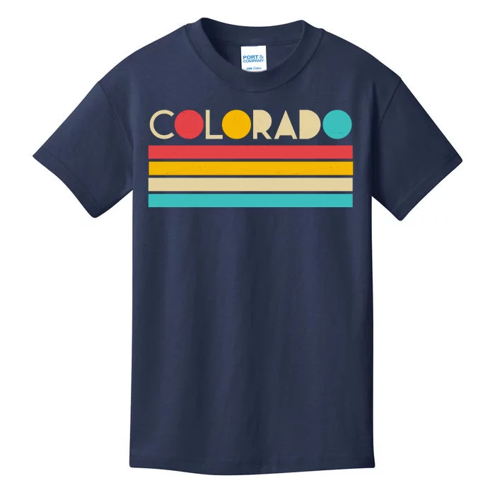 Retro Colors Colorado Kids T-Shirt