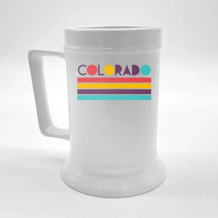 Retro Colors Colorado Front & Back Beer Stein