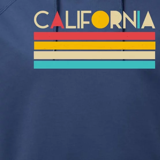 Retro Colors California Performance Fleece Hoodie