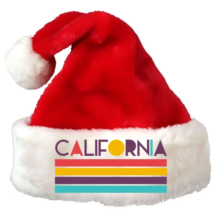 Retro Colors California Premium Christmas Santa Hat