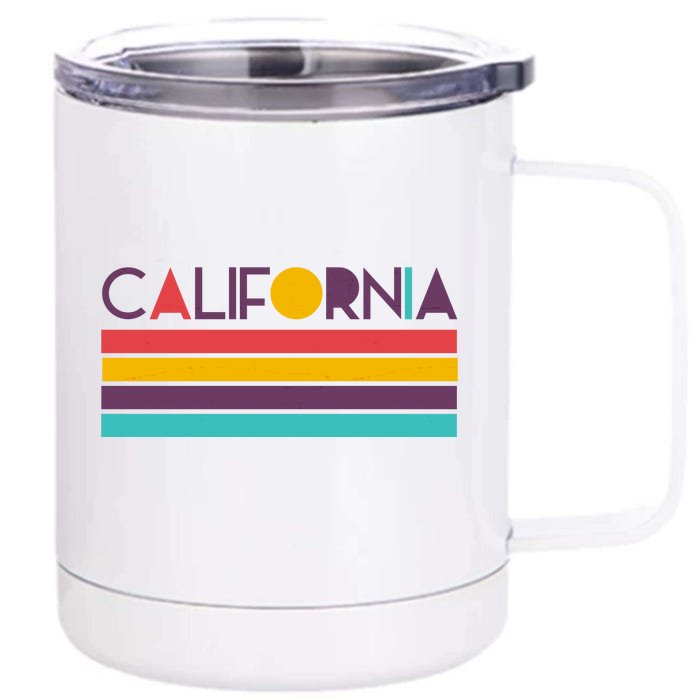 Retro Colors California Front & Back 12oz Stainless Steel Tumbler Cup