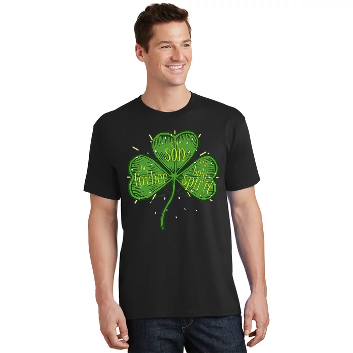 Religious Christian Catholic St Patricks Day Irish Shamrock T-Shirt