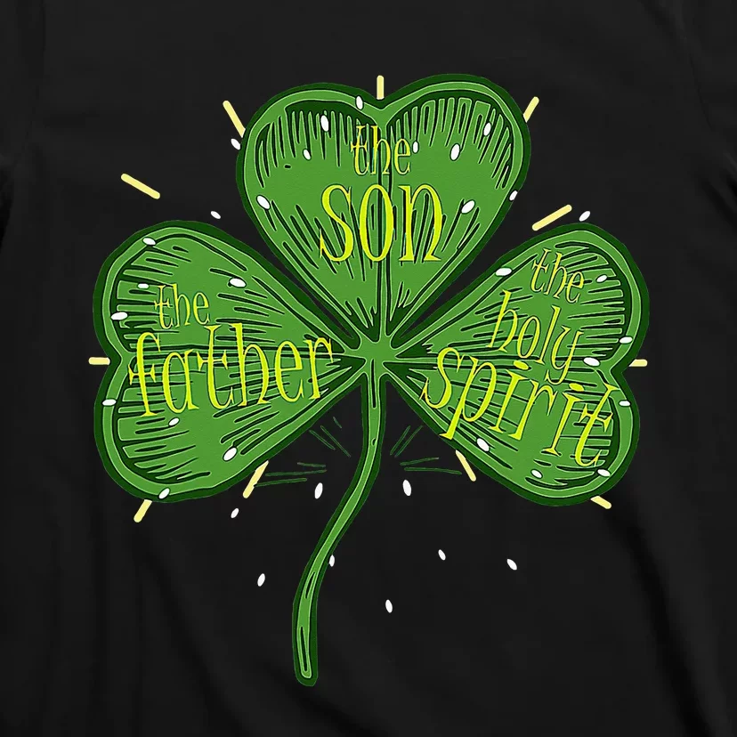 Religious Christian Catholic St Patricks Day Irish Shamrock T-Shirt