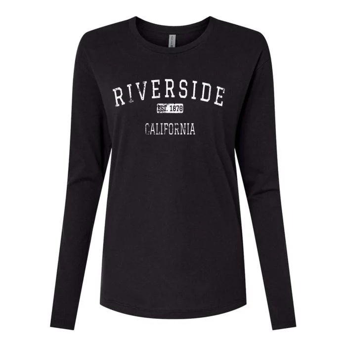 Riverside California CA Vintage Womens Cotton Relaxed Long Sleeve T-Shirt