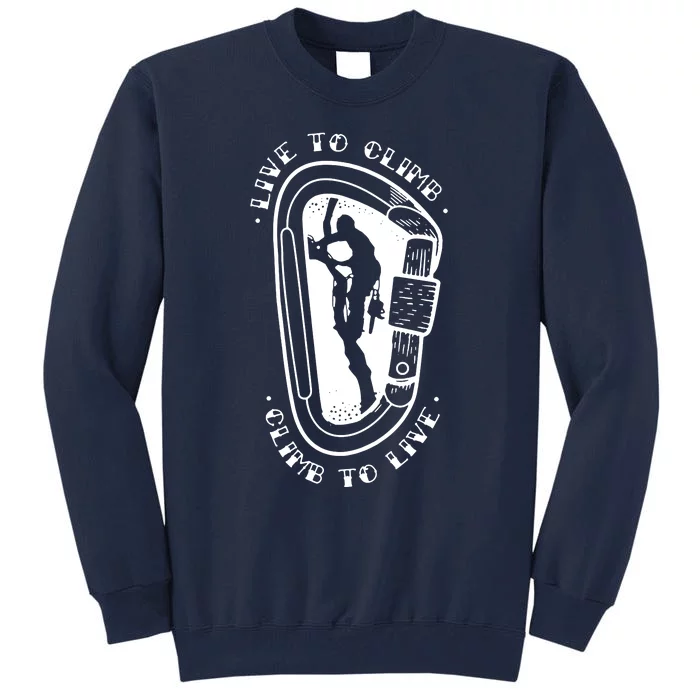 Rock Climbing Climber Tall Sweatshirt