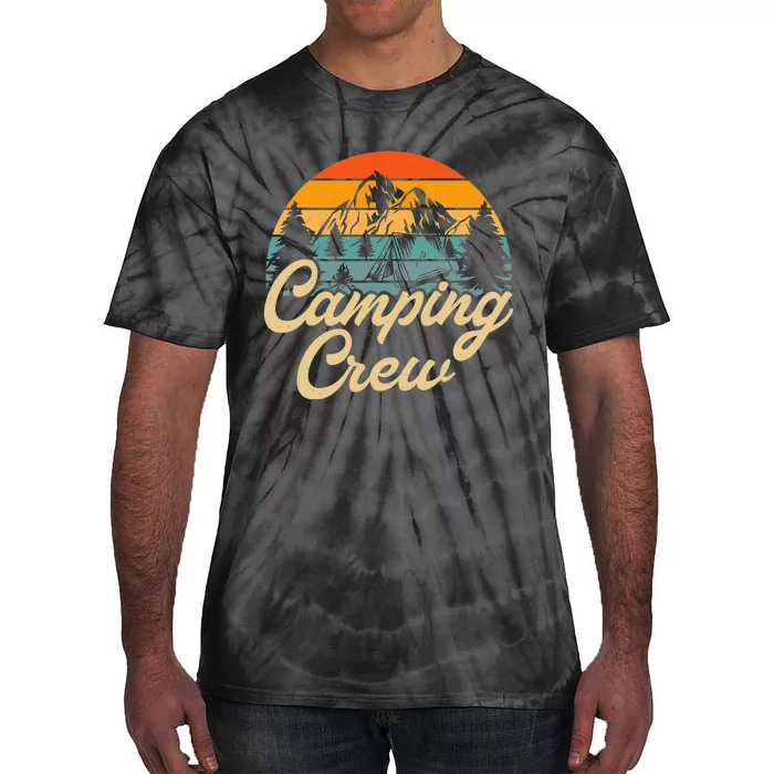 Retro Camping Crew For Family Matching Camper Tie-Dye T-Shirt