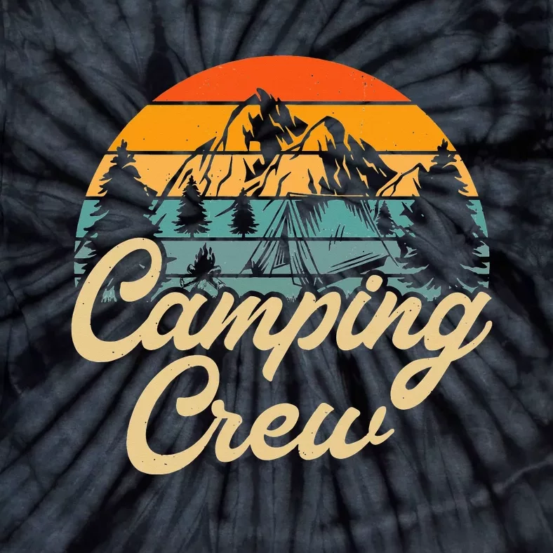 Retro Camping Crew For Family Matching Camper Tie-Dye T-Shirt