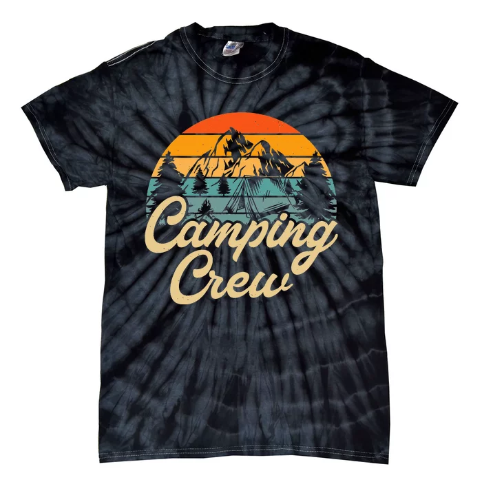 Retro Camping Crew For Family Matching Camper Tie-Dye T-Shirt