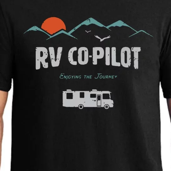 RV CoPilot Camping Shirts Motorhome Travel Vacation Gift Pajama Set