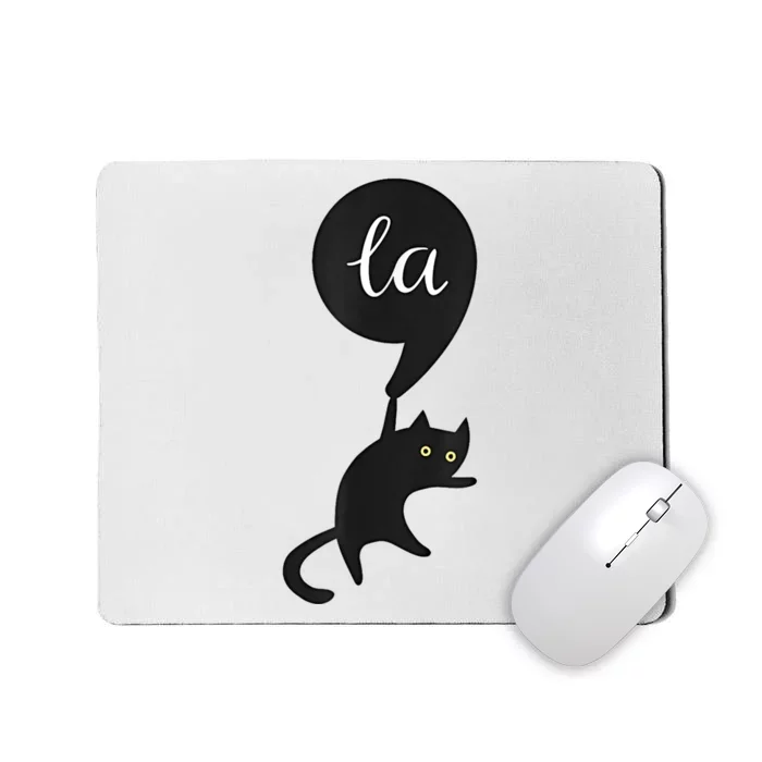 Retro Cat Comma La Kamala Harris For President 2024 Election Mousepad